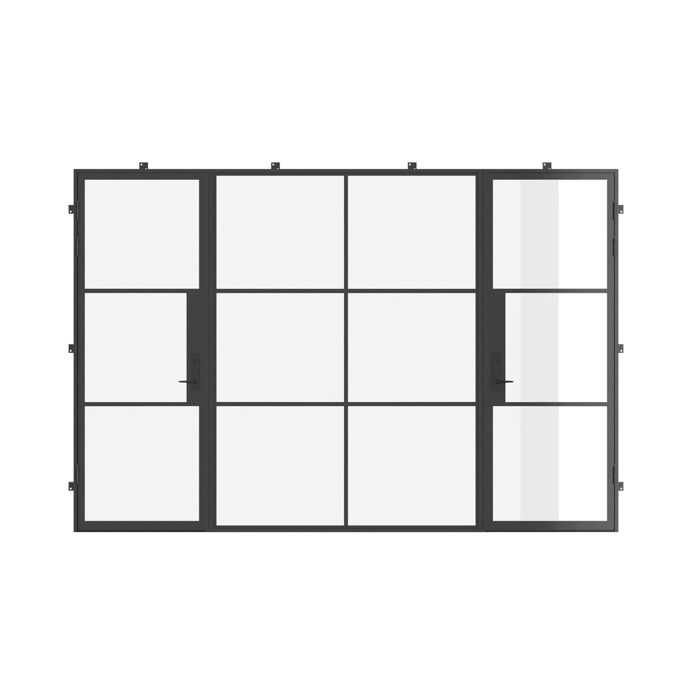 Dual Single with Middle Fixed Panel Flat