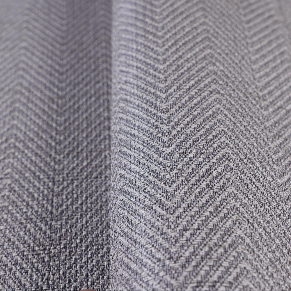 Luxury Gray Chevron Fabric Textured Wallpaper, Modern Non-Woven Wall Covering, 41.7"W x 614"H, Washable Removable for Living 