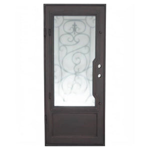 Modern Beverly Single Flat Iron Door