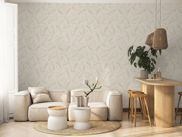 Luxury Blue Fabric Textured Wallpaper, Boho Non-Woven Wall Covering, 41.7"W x 614"H, Washable Removable for Living Room Bedro