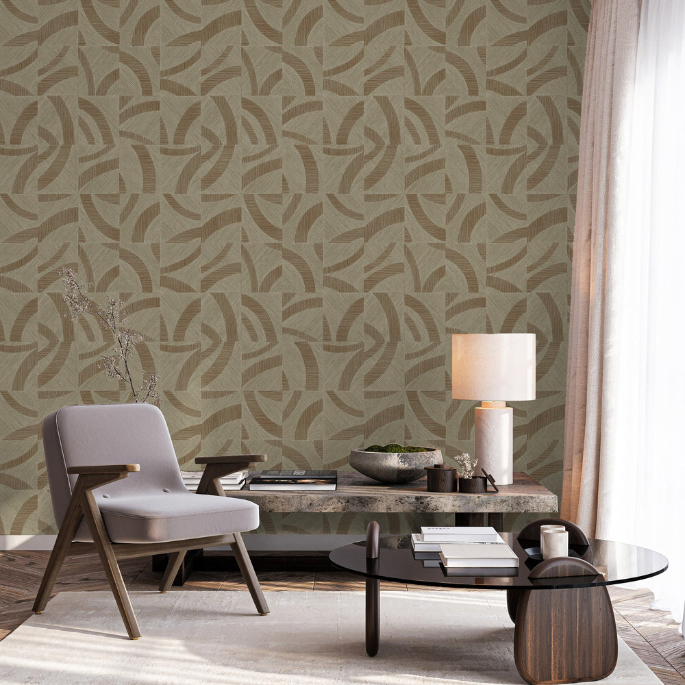Luxury Blue Fabric Textured Wallpaper, Boho Non-Woven Wall Covering, 41.7"W x 614"H, Washable Removable for Living Room Bedro