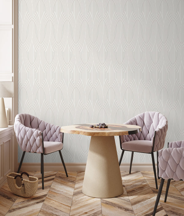 Luxury Blue Fabric Textured 3D Embossed Wallpaper, Boho Non-Woven Wall Covering, 41.7"W x 614"H, Washable Removable for Livin