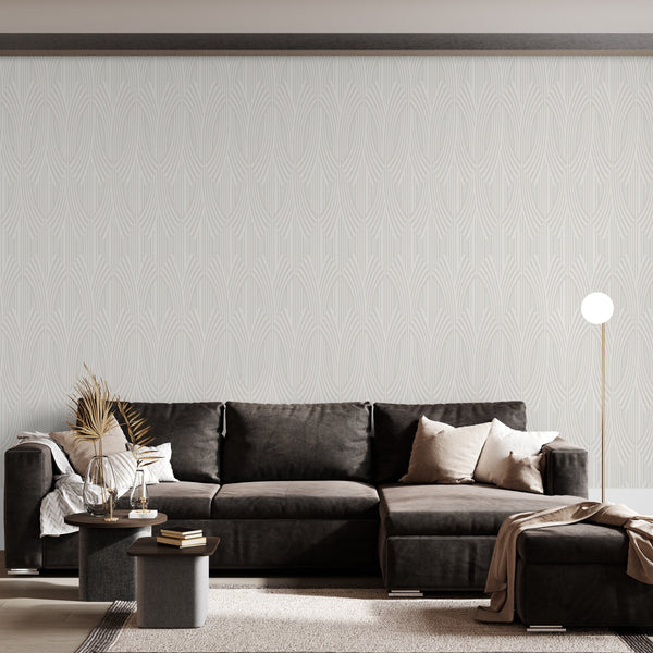 Luxury Blue Fabric Textured 3D Embossed Wallpaper, Boho Non-Woven Wall Covering, 41.7"W x 614"H, Washable Removable for Livin