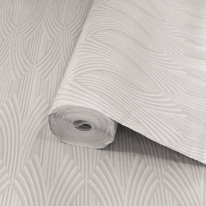 Luxury Blue Fabric Textured 3D Embossed Wallpaper, Boho Non-Woven Wall Covering, 41.7"W x 614"H, Washable Removable for Livin