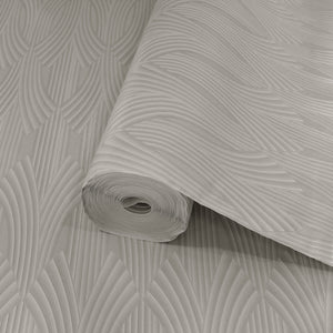 Luxury Blue Fabric Textured 3D Embossed Wallpaper, Boho Non-Woven Wall Covering, 41.7"W x 614"H, Washable Removable for Livin