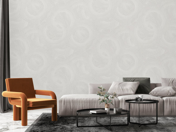 Luxury Blue Fabric Textured Wallpaper, Boho Non-Woven Wall Covering, 41.7"W x 614"H, Washable Removable for Living Room Bedro