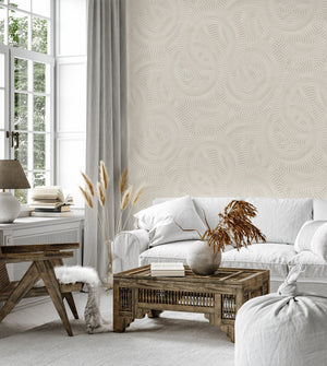 Luxury Blue Fabric Textured Wallpaper, Boho Non-Woven Wall Covering, 41.7"W x 614"H, Washable Removable for Living Room Bedro