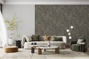 Luxury Blue Fabric Wallpaper, Boho Non-Woven Wall Covering, 41.7"W x 614"H, Washable Removable for Living Room Bedroom Accent