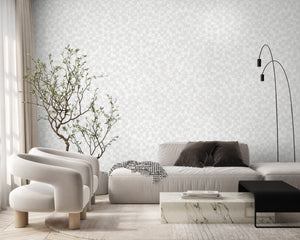 Luxury Blue Fabric Wallpaper, Boho Non-Woven Wall Covering, 41.7"W x 614"H, Washable Removable for Living Room Bedroom Accent