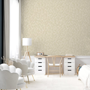 Luxury Blue Fabric Wallpaper, Boho Non-Woven Wall Covering, 41.7"W x 614"H, Washable Removable for Living Room Bedroom Accent