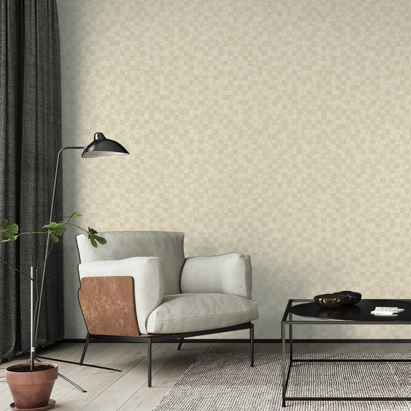 Luxury Blue Fabric Wallpaper, Boho Non-Woven Wall Covering, 41.7"W x 614"H, Washable Removable for Living Room Bedroom Accent