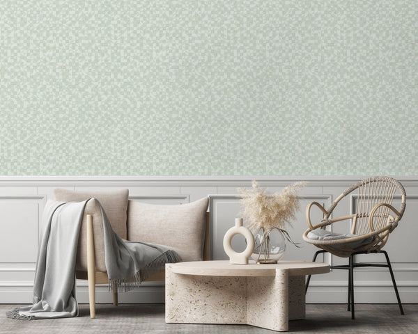 Luxury Blue Fabric Wallpaper, Boho Non-Woven Wall Covering, 41.7"W x 614"H, Washable Removable for Living Room Bedroom Accent