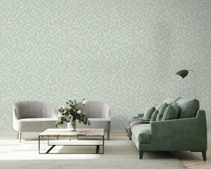 Luxury Blue Fabric Wallpaper, Boho Non-Woven Wall Covering, 41.7"W x 614"H, Washable Removable for Living Room Bedroom Accent
