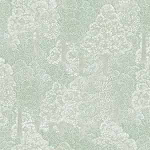 Luxury Blue Fabric Floral Wallpaper, Boho Non-Woven Wall Covering, 41.7"W x 614"H, Washable Removable for Living Room Bedroom