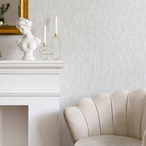 Luxury Blue Fabric Embossed 3D Embossed Wallpaper, Boho Non-Woven Wall Covering, 41.7"W x 614"H, Washable Removable for Livin