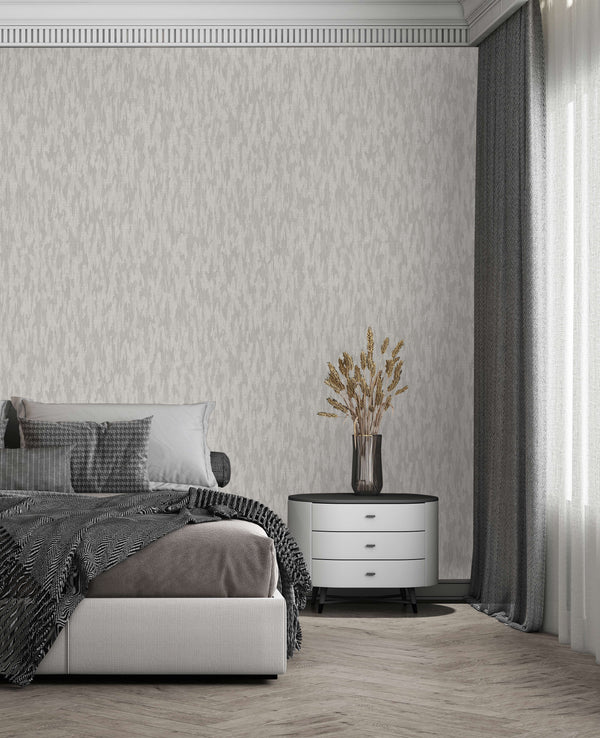 Luxury Blue Fabric Wallpaper, Boho Non-Woven Wall Covering, 41.7"W x 614"H, Washable Removable for Living Room Bedroom Accent