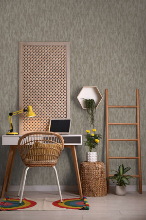 Luxury Blue Fabric Wallpaper, Boho Non-Woven Wall Covering, 41.7"W x 614"H, Washable Removable for Living Room Bedroom Accent