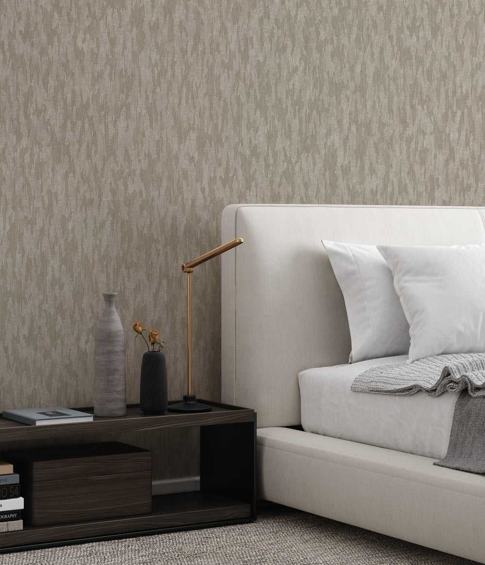 Luxury Blue Fabric Wallpaper, Boho Non-Woven Wall Covering, 41.7"W x 614"H, Washable Removable for Living Room Bedroom Accent