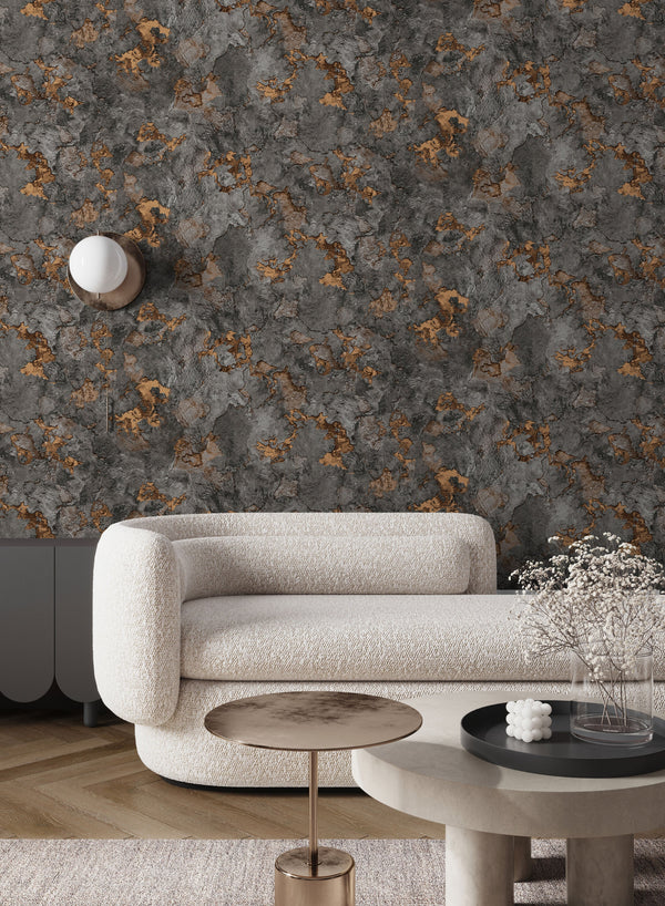 Luxury Blue Fabric Textured Wallpaper, Boho Non-Woven Wall Covering, 41.7"W x 614"H, Washable Removable for Living Room Bedro