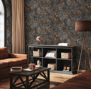 Luxury Blue Fabric Textured Wallpaper, Boho Non-Woven Wall Covering, 41.7"W x 614"H, Washable Removable for Living Room Bedro