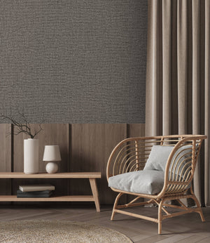 Luxury Blue Fabric Textured Wallpaper, Boho Non-Woven Wall Covering, 41.7"W x 614"H, Washable Removable for Living Room Bedro