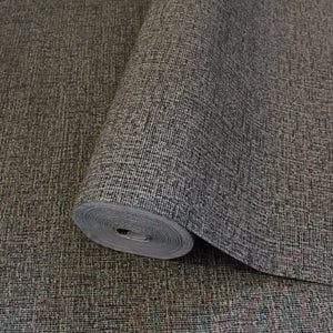 Luxury Blue Fabric Textured Wallpaper, Boho Non-Woven Wall Covering, 41.7"W x 614"H, Washable Removable for Living Room Bedro