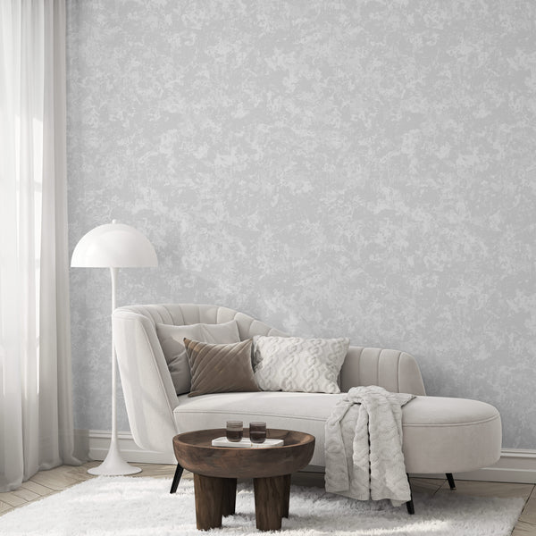 Luxury Blue Fabric Embossed 3D Embossed Wallpaper, Boho Non-Woven Wall Covering, 41.7"W x 614"H, Washable Removable for Livin