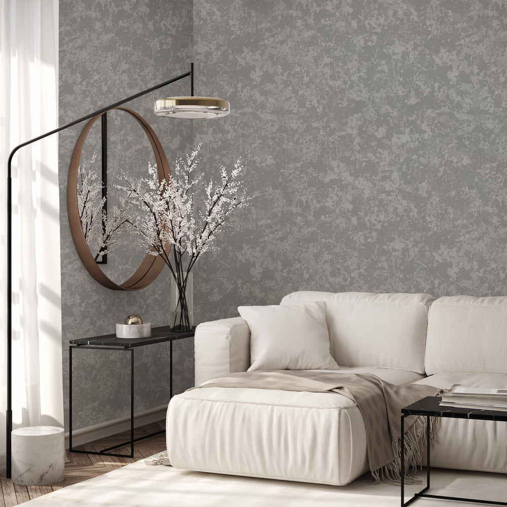 Luxury Blue Fabric Embossed 3D Embossed Wallpaper, Boho Non-Woven Wall Covering, 41.7"W x 614"H, Washable Removable for Livin