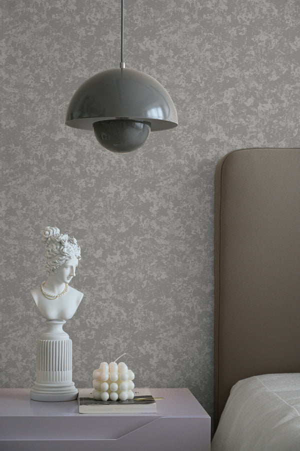 Luxury Blue Fabric Embossed 3D Embossed Wallpaper, Boho Non-Woven Wall Covering, 41.7"W x 614"H, Washable Removable for Livin
