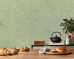 Luxury Blue Fabric Embossed 3D Embossed Wallpaper, Boho Non-Woven Wall Covering, 41.7"W x 614"H, Washable Removable for Livin