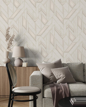 Luxury Blue Fabric Embossed 3D Embossed Wallpaper, Boho Non-Woven Wall Covering, 41.7"W x 614"H, Washable Removable for Livin