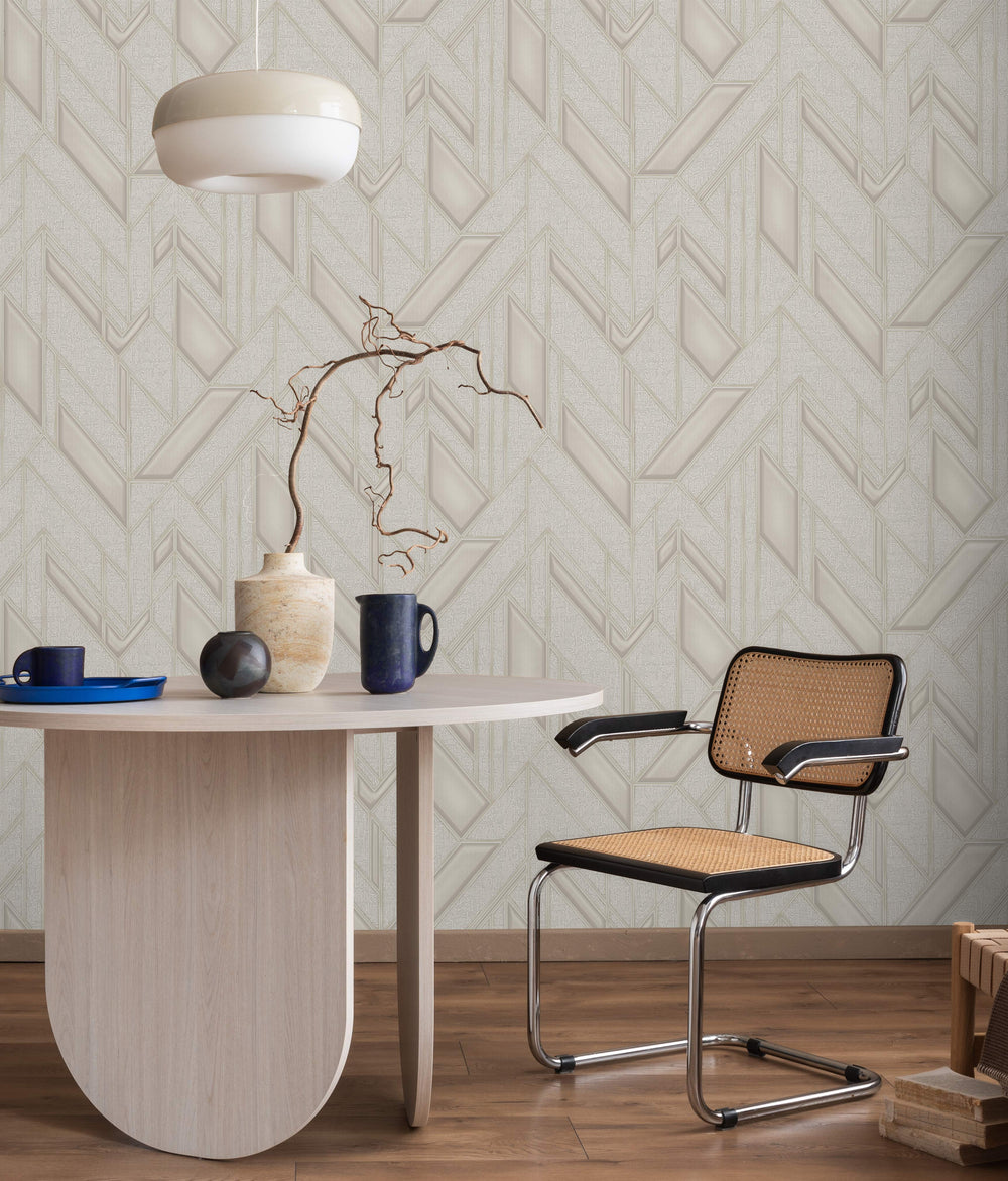 Luxury Blue Fabric Embossed 3D Embossed Wallpaper, Boho Non-Woven Wall Covering, 41.7"W x 614"H, Washable Removable for Livin