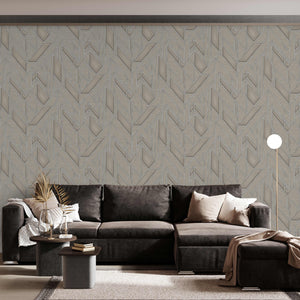 Luxury Blue Fabric Geometric Textured Wallpaper, Boho Non-Woven Wall Covering, 41.7"W x 614"H, Washable Removable for Living 