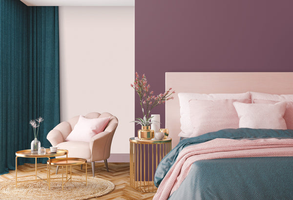 Luxury Blue Fabric Textured Wallpaper, Boho Non-Woven Wall Covering, 41.7"W x 614"H, Washable Removable for Living Room Bedro