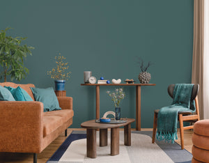 Luxury Blue Fabric Textured Wallpaper, Boho Non-Woven Wall Covering, 41.7"W x 614"H, Washable Removable for Living Room Bedro