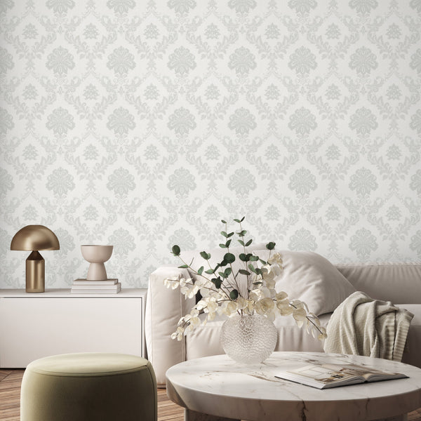 Luxury Blue Fabric Textured Wallpaper, Boho Non-Woven Wall Covering, 41.7"W x 614"H, Washable Removable for Living Room Bedro