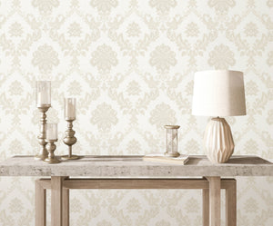 Luxury Blue Fabric Textured Wallpaper, Boho Non-Woven Wall Covering, 41.7"W x 614"H, Washable Removable for Living Room Bedro