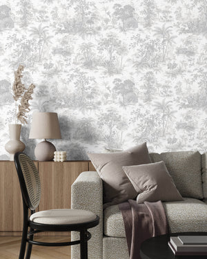 Luxury Blue Fabric Textured Wallpaper, Boho Non-Woven Wall Covering, 41.7"W x 614"H, Washable Removable for Living Room Bedro