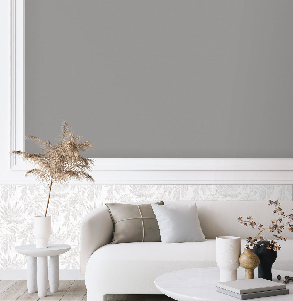 Luxury Blue Fabric Floral Textured Wallpaper, Boho Non-Woven Wall Covering, 41.7"W x 614"H, Washable Removable for Living Roo
