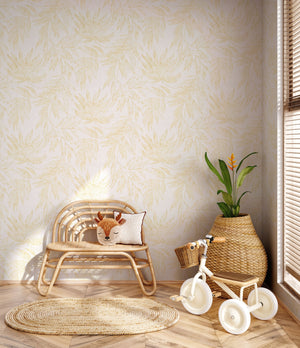 Luxury Blue Fabric Floral Textured Wallpaper, Boho Non-Woven Wall Covering, 41.7"W x 614"H, Washable Removable for Living Roo