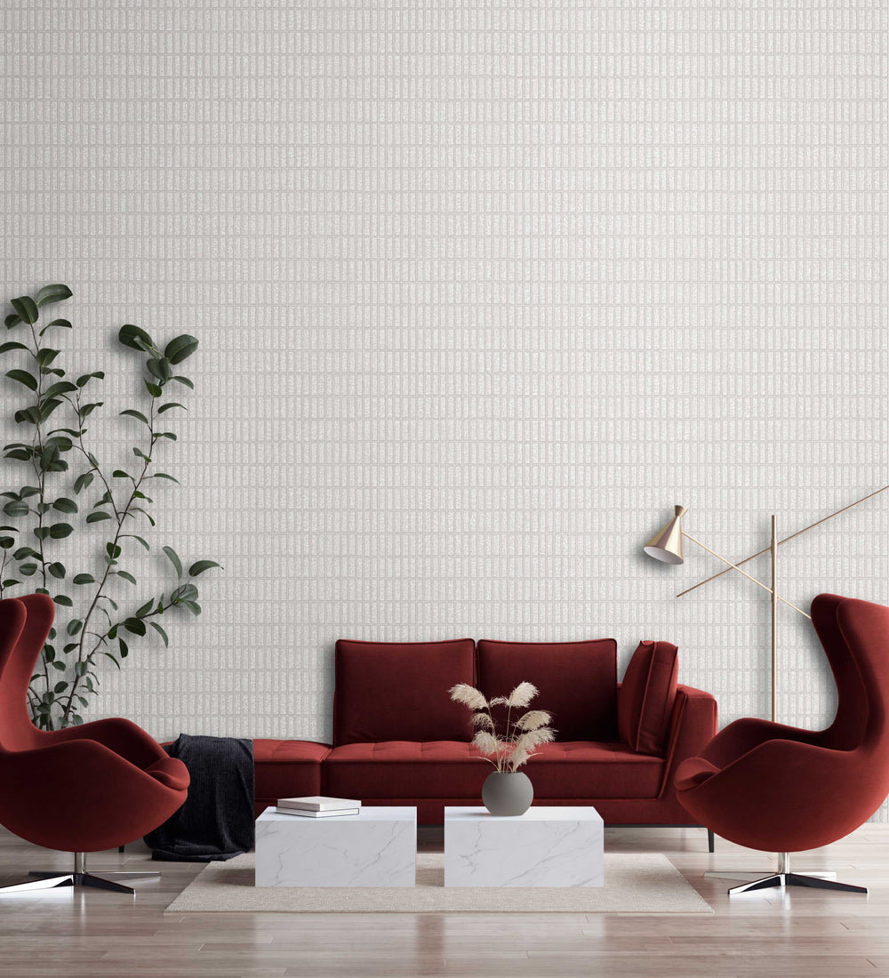 Luxury Brown Fabric Wallpaper, Boho Non-Woven Wall Covering, 41.7"W x 614"H, Washable Removable for Living Room Bedroom Accen