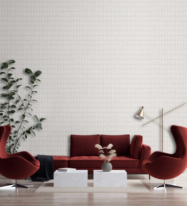 Luxury Brown Fabric Wallpaper, Boho Non-Woven Wall Covering, 41.7"W x 614"H, Washable Removable for Living Room Bedroom Accen