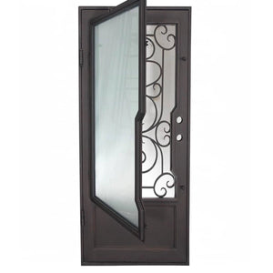 Modern Beverly Single Flat Iron Door