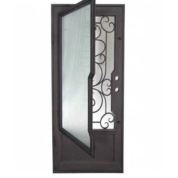 Modern Beverly Single Flat Iron Door