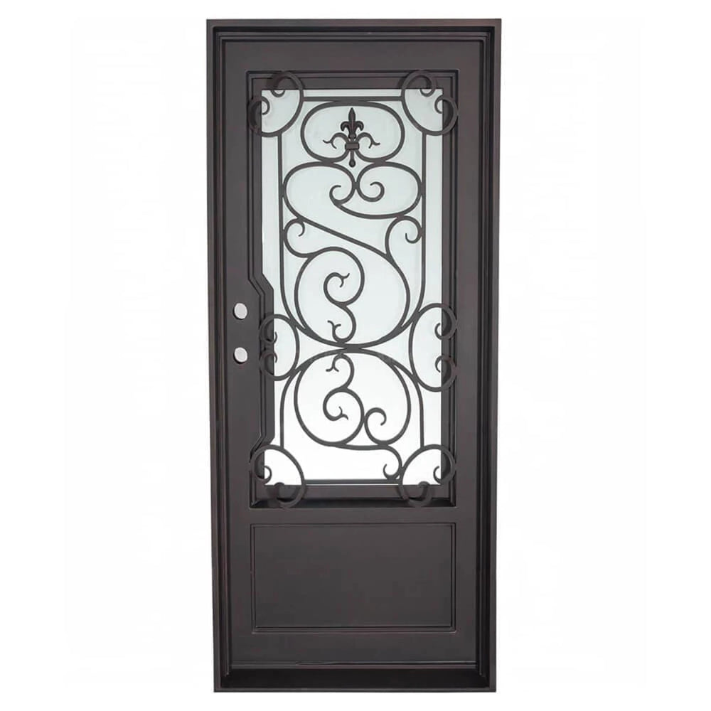 Modern Beverly Single Flat Iron Door