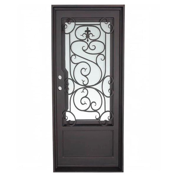 Modern Beverly Single Flat Iron Door
