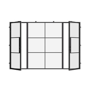 Dual Single with Middle Fixed Panel Flat