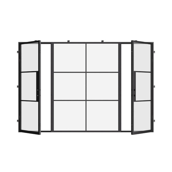 Dual Single with Middle Fixed Panel Flat