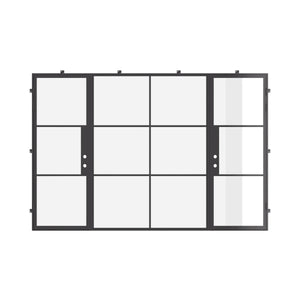 Dual Single with Middle Fixed Panel Flat