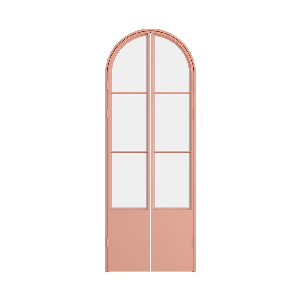 Air Pantry with Kickplate - Double Full Arch in Sunset Pink